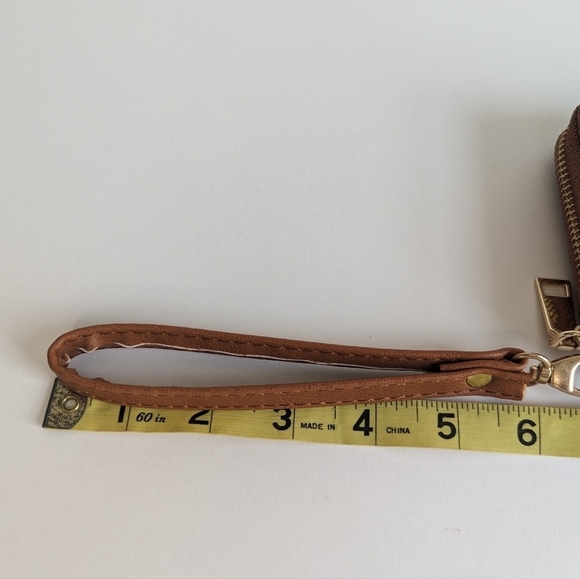 Faux Alligator Leather Dome Zip Top Backpack 5 Pockets Top Handle Amber Brown - Picture 13 of 16